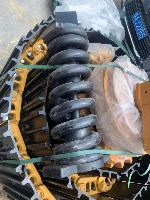 Heavy equipment components handled during truck roadside recovery